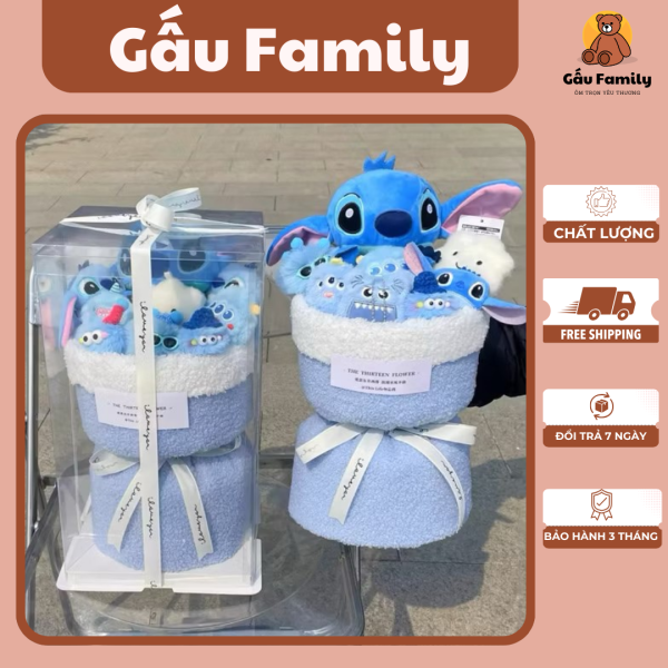 bó hoa gấu bông labubu