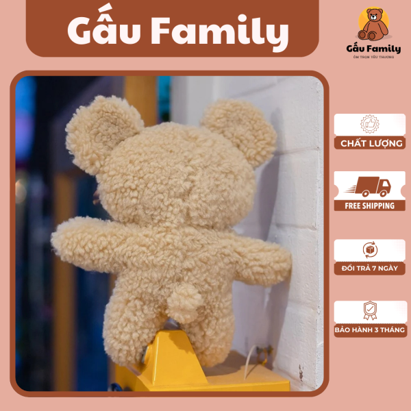 Gấu Teddy mini nâu nhạt