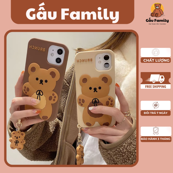 Ốp điện thoại hình gấu nâu