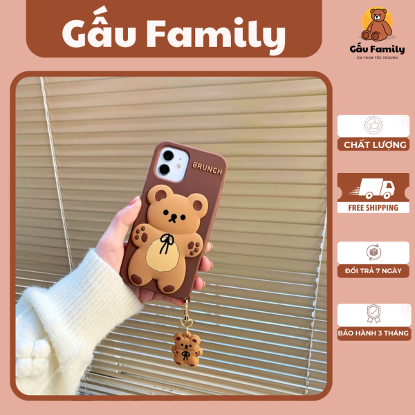 Ốp điện thoại hình gấu nâu