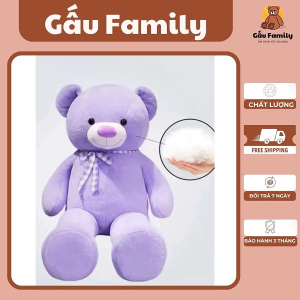 Thú bông gấu tím