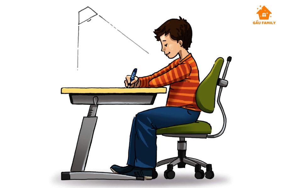 Cách ngồi học đúng tư thế