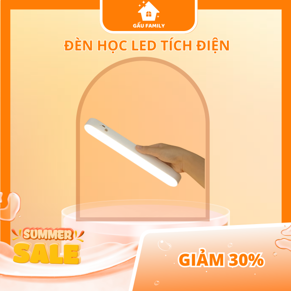 Đèn học led bảo vệ mắt tích điện có remote , đèn led cảm ứng 3 chế độ sáng cao cấp, gắn phòng ngủ - Hình ảnh 3