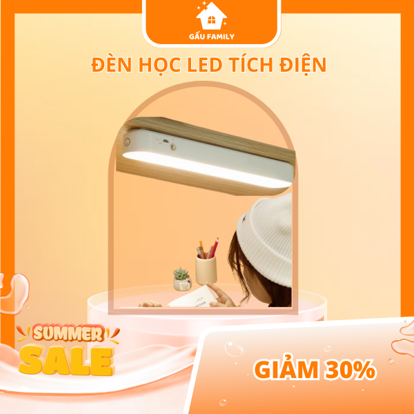 Đèn học led bảo vệ mắt tích điện có remote , đèn led cảm ứng 3 chế độ sáng cao cấp, gắn phòng ngủ - Hình ảnh 2