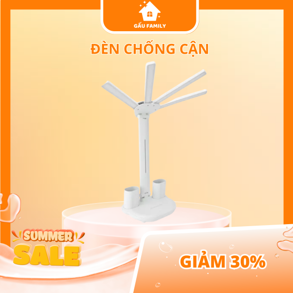 Đèn Bàn Học Tích Điện Chống Cận HT-336 CÓ QUẠT, 4 Thanh LED Với 3 Chế Độ Sáng Đ119 - Hình ảnh 3
