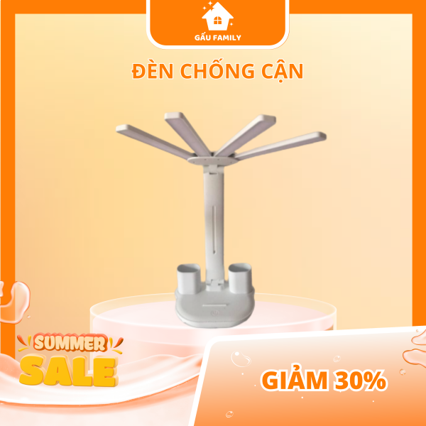 Đèn Bàn Học Tích Điện Chống Cận HT-336 CÓ QUẠT, 4 Thanh LED Với 3 Chế Độ Sáng Đ119 - Hình ảnh 2