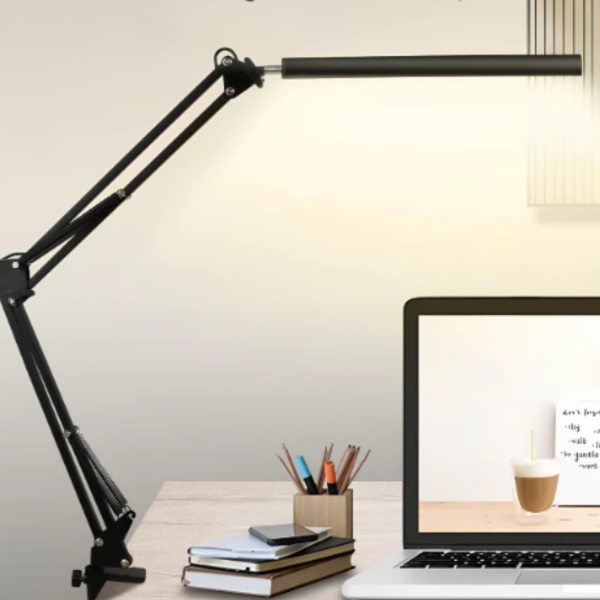 Đèn bàn LED gập điều chỉnh cánh tay dài đa năng, Đèn bàn USB chiếu sáng 10 mức độ bảo vệ mắt Đ142 - Hình ảnh 2