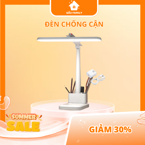 Đèn học Sitachi 3 chế độ sáng chống cận, bật tắt cảm ứng pin sạc 4000mAh bảo hành 1 năm Đ189