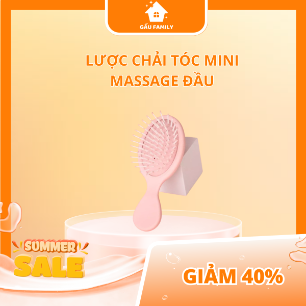 Lược chải tóc thiết kế dễ thương có thể massage da đầu độc đáo L8 - Hình ảnh 3