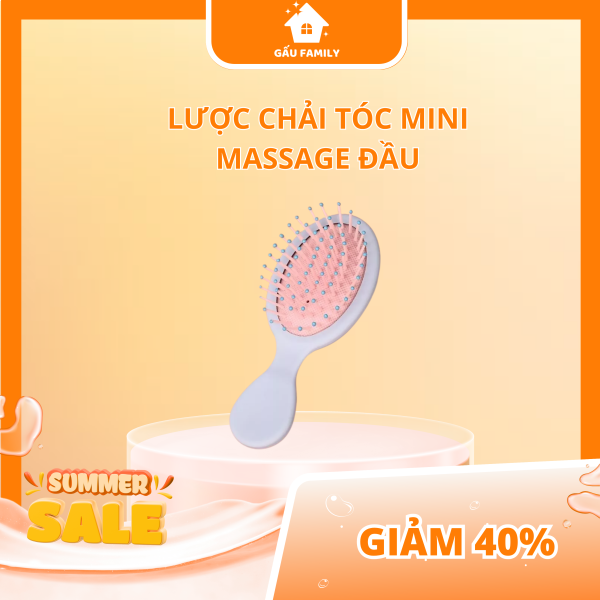 Lược chải tóc thiết kế dễ thương có thể massage da đầu độc đáo L8 - Hình ảnh 2