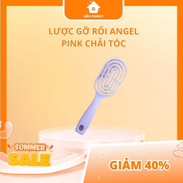 Lược gỡ rối tóc tạo kiểu tóc phồng, chải tóc massage da đầu L18 - Hình ảnh 3