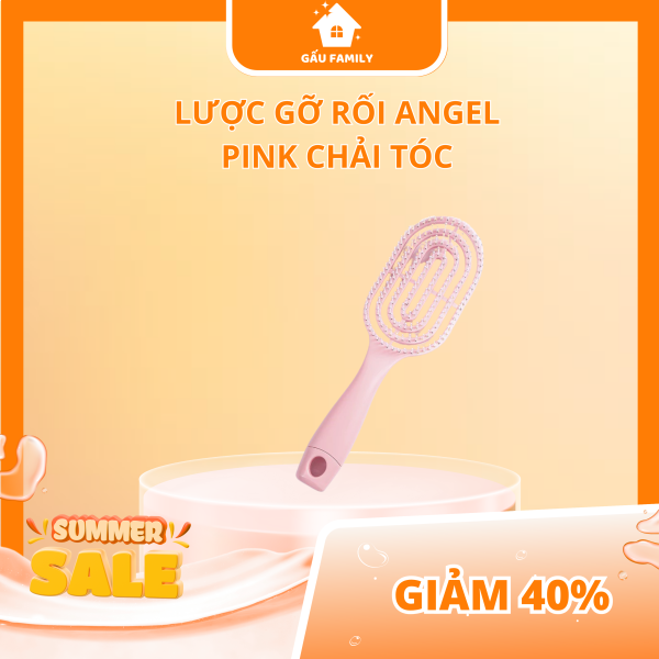 Lược gỡ rối tóc tạo kiểu tóc phồng, chải tóc massage da đầu L18 - Hình ảnh 4