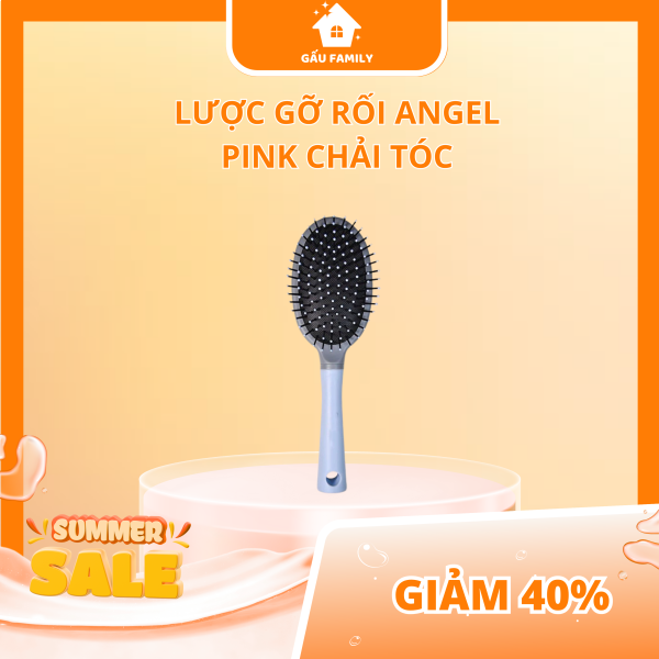 Lược chải tóc gỡ rối tạo kiểu Angle Pink cao cấp - Lược Ovan L19 - Hình ảnh 3