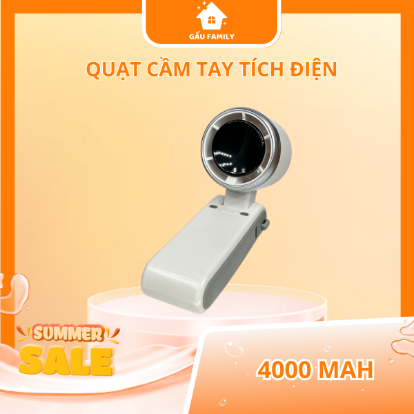 Quạt cầm tay di động Tốc độ cao Gió mạnh Quạt Mini 4000m Quạt gấp thông minh Q85 - Hình ảnh 4