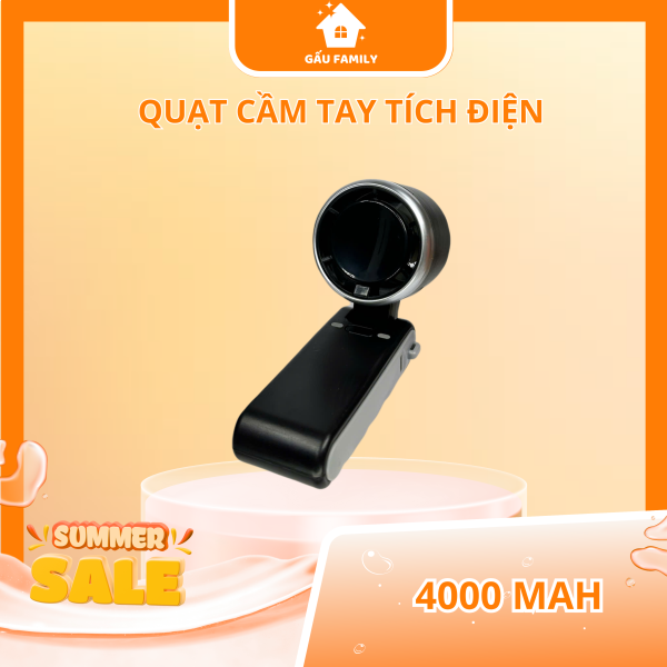 Quạt cầm tay di động Tốc độ cao Gió mạnh Quạt Mini 4000m Quạt gấp thông minh Q85 - Hình ảnh 3