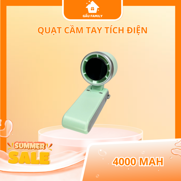 Quạt cầm tay di động Tốc độ cao Gió mạnh Quạt Mini 4000m Quạt gấp thông minh Q85 - Hình ảnh 2