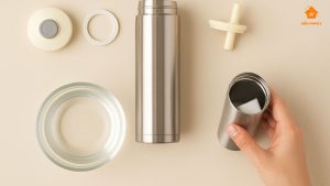 Bước 1: Tháo tung bình nước ra
