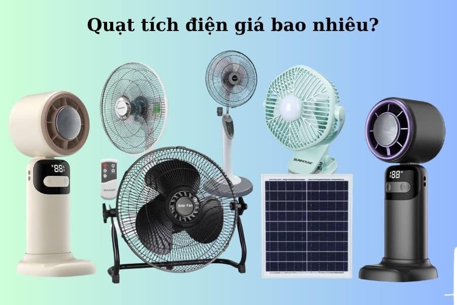 Quạt tích điện giá bao nhiêu ?
