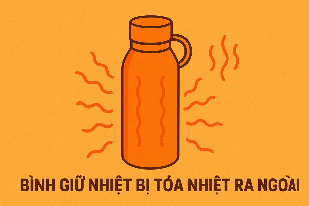 Bình giữ nhiệt bị tỏa nhiệt ra ngoài