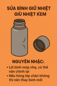 Cách sửa bình giữ nhiệt kém