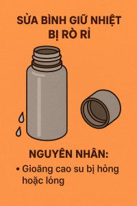 Sửa bình giữ nhiệt bị rò ri