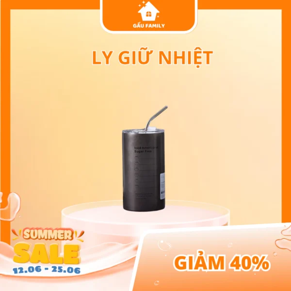 Cốc giữ nhiệt Gấu Family